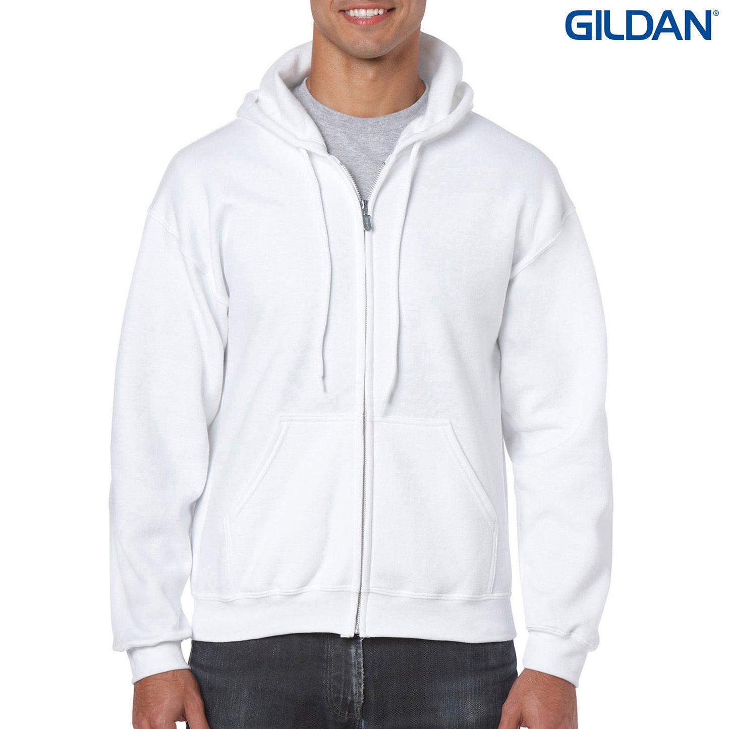 18600 - 18600 Gildan Heavy Blend Adult Full Zip Hooded Sweatshirt - UNBRANDED