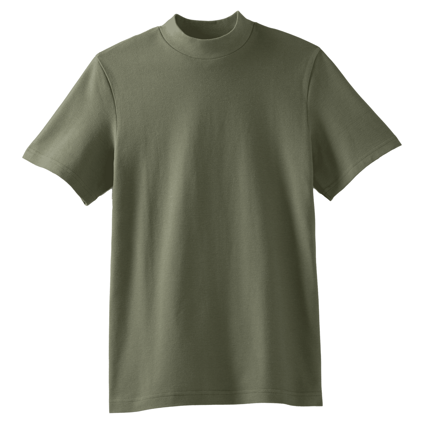 1PQ - 1PQ American Apparel Unisex Pique Mockneck T - UNBRANDED