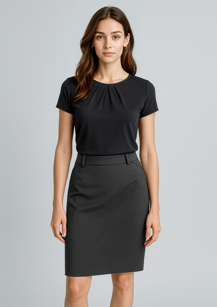 20115 - Womens Cool Stretch Multi-Pleat Skirt - UNBRANDED