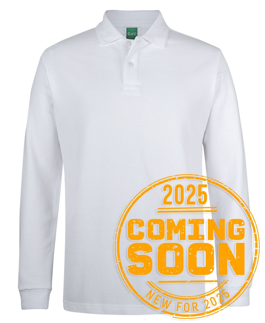 2PCL - C of C L/S 320G POPCORN COTTON POLO - UNBRANDED