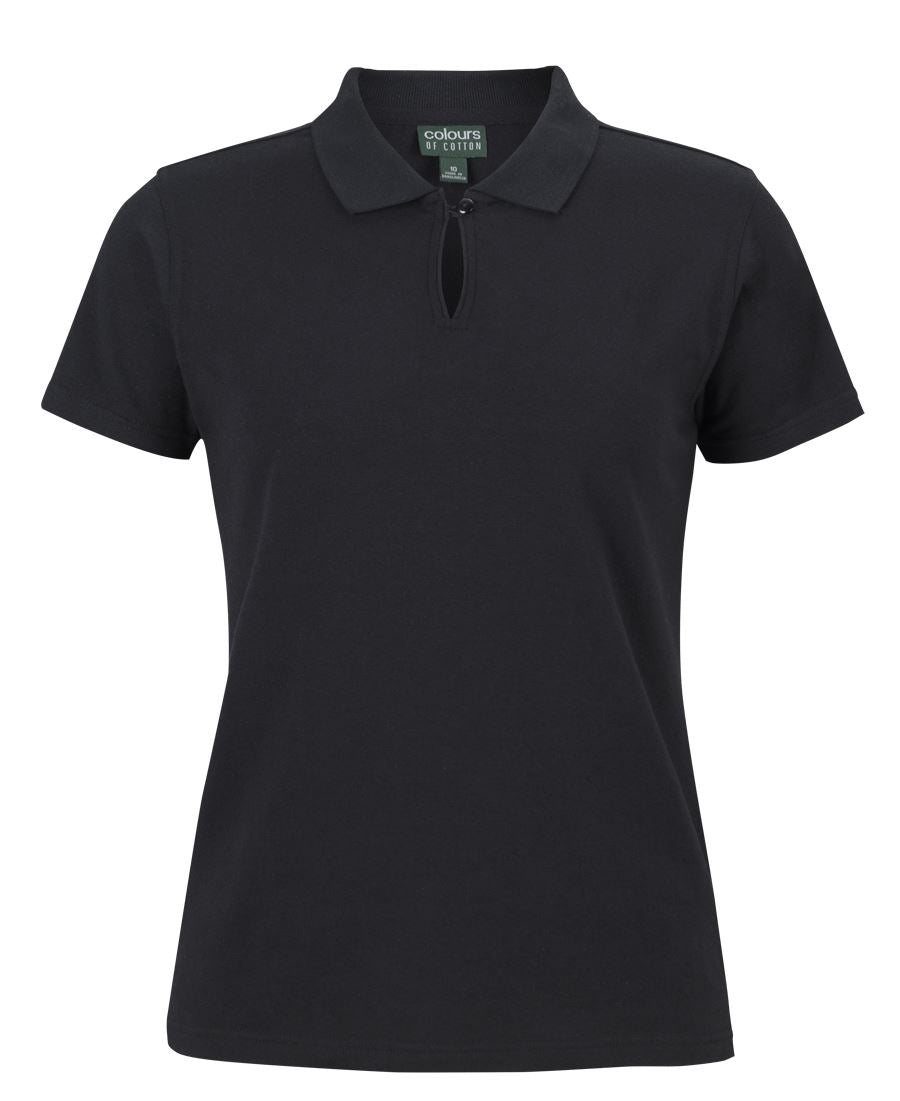 2STS1 - C of C LADIES COTTON S/S STRETCH POLO - UNBRANDED