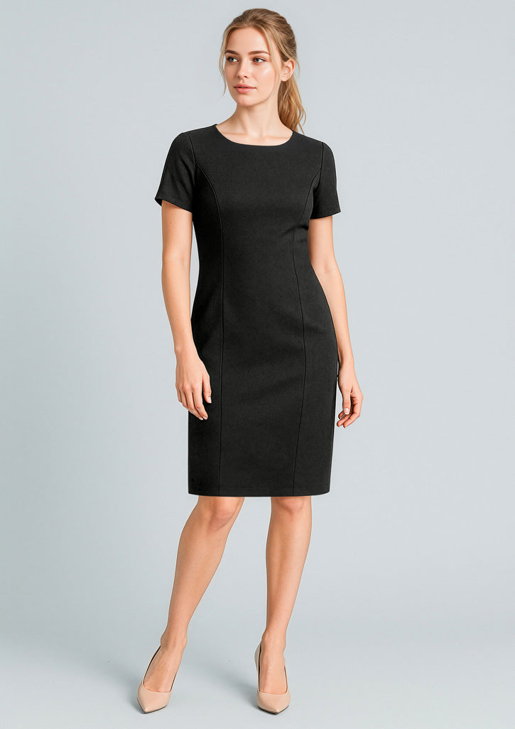 30112 - Womens Cool Stretch Short Sleeve Shift Dress - UNBRANDED