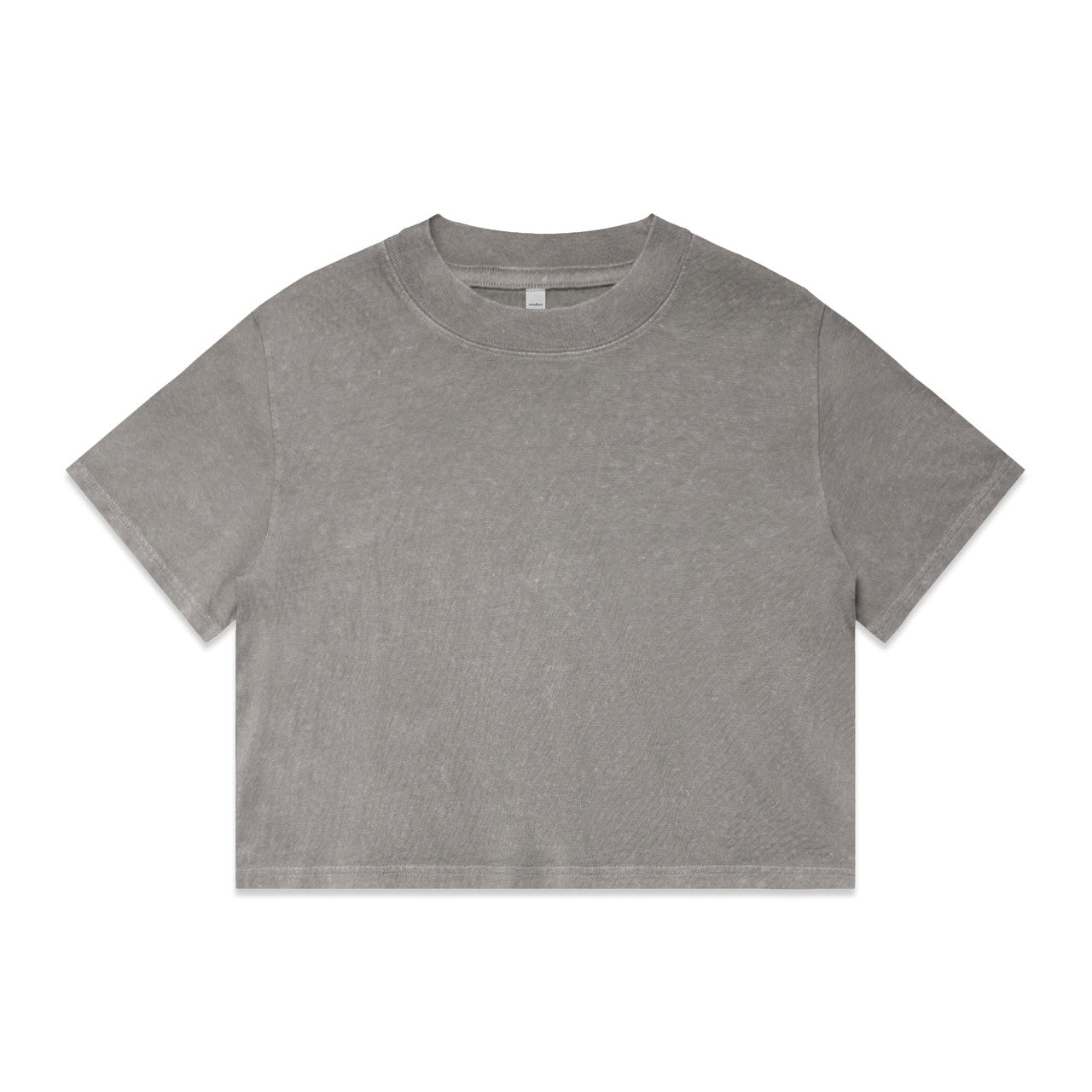 4086 - Wo's Stone Wash Heavy Crop | 4086 - UNBRANDED