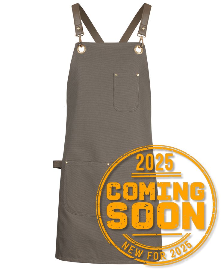 5ACBP - JB's 65x75 BRASS EYELET CANVAS APRON PU STRAP - UNBRANDED