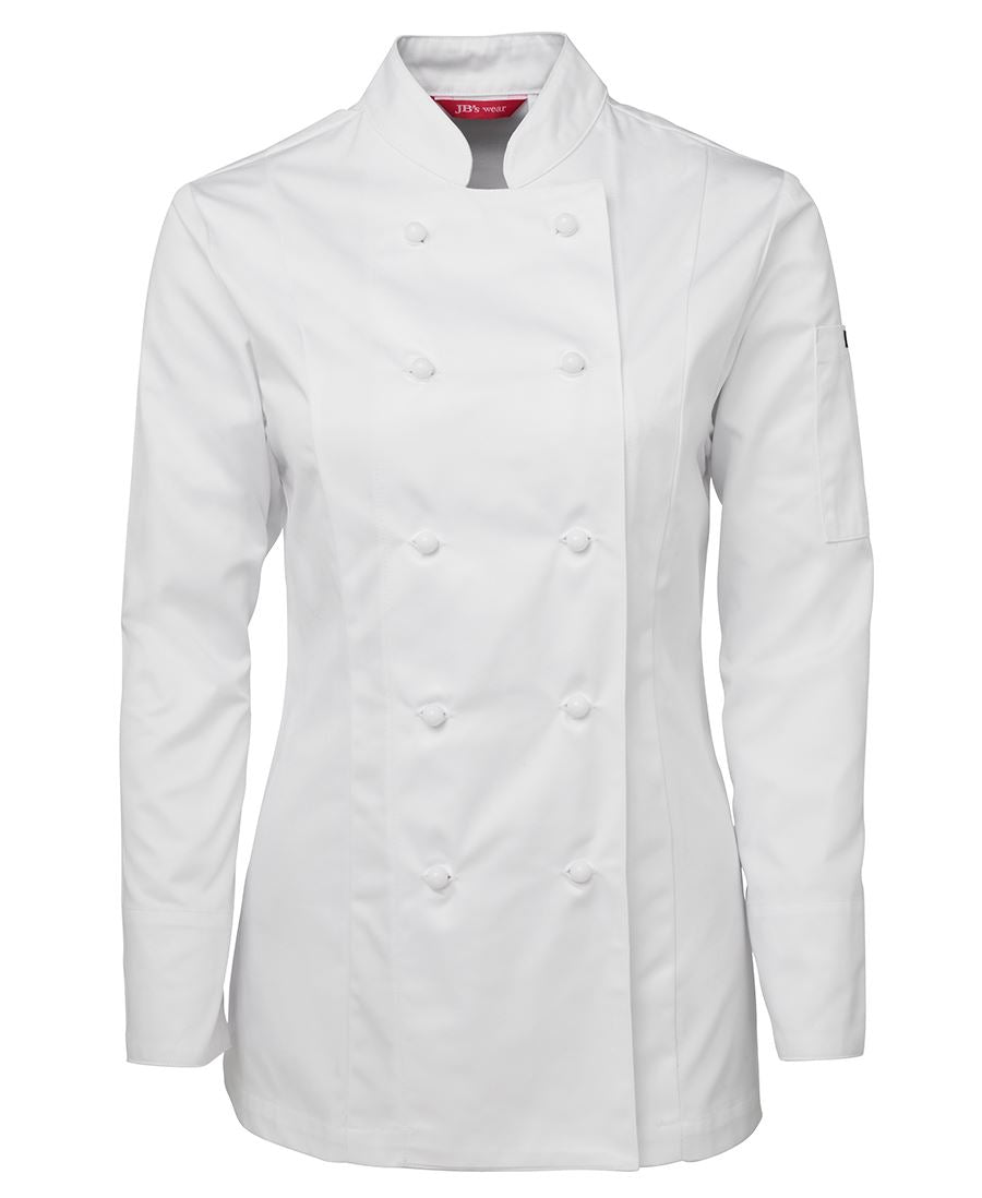 5CJ1 - JB's LADIES L/S CHEF'S JACKET - UNBRANDED