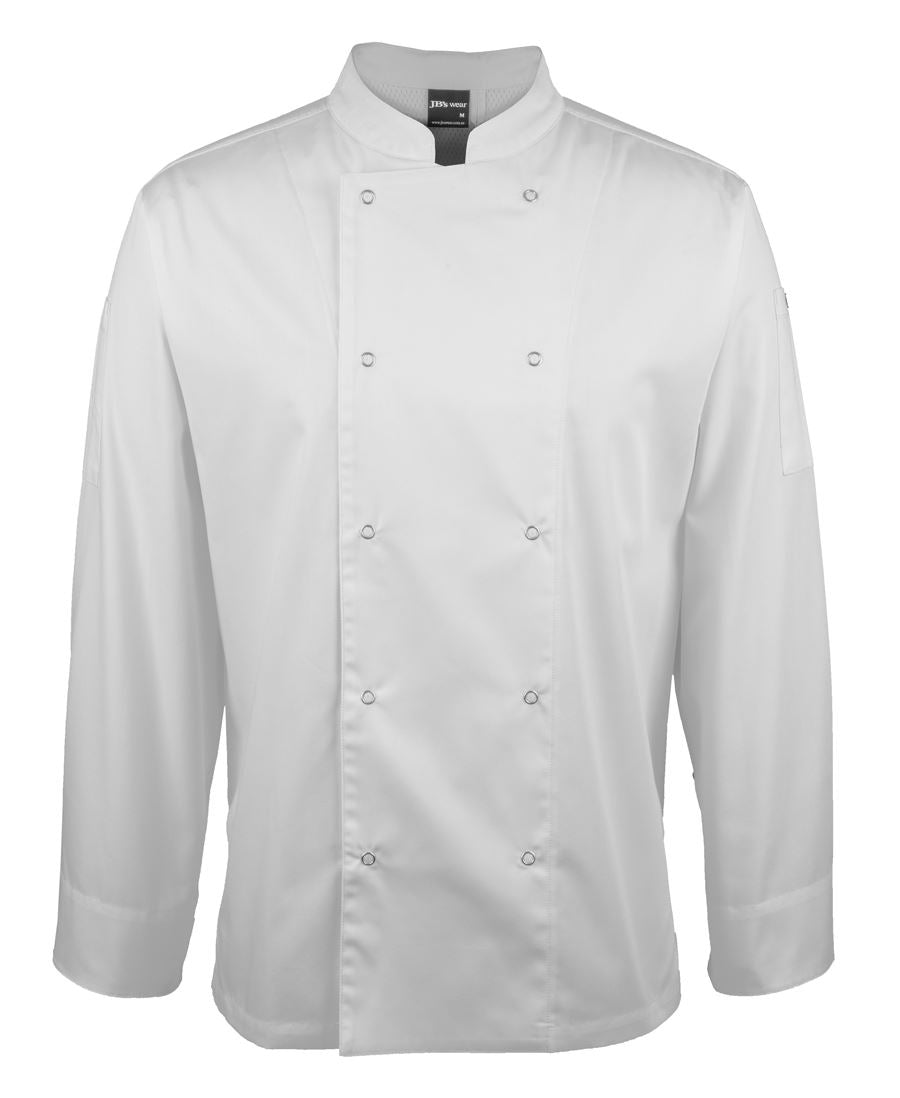 5CJL - JB's L/S SNAP BUTTON CHEFS JACKET - UNBRANDED