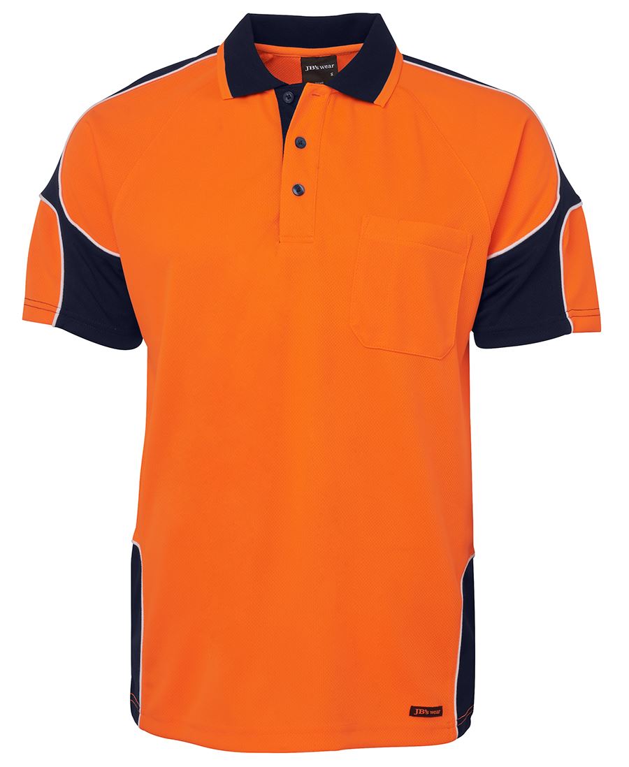 6AP4S - JB's Hi Vis 4602.1 S/S ARM PANEL POLO - UNBRANDED