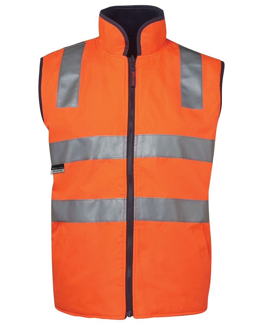 6D4RV - JB's Hi Vis 4602.1 (D+N) REV VEST - UNBRANDED