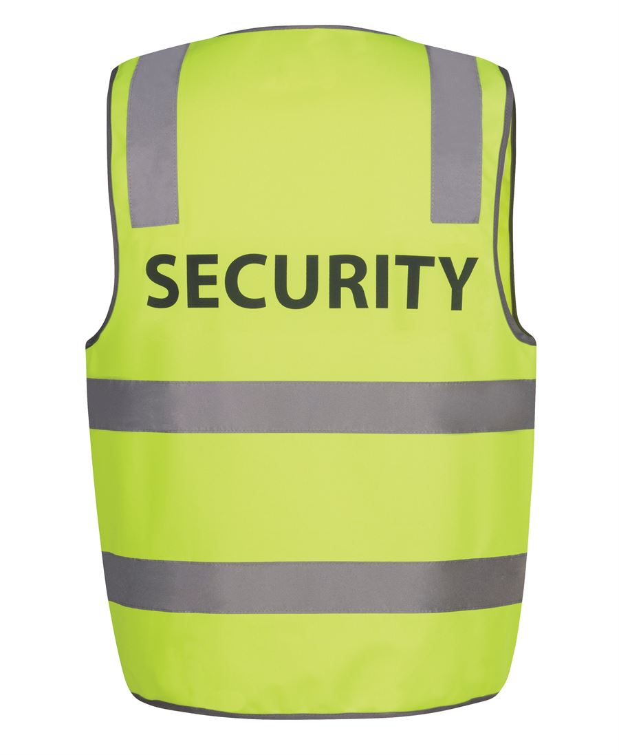 6DNS5 - JB's Hi Vis (D+N) SAFETY VEST PRINT SECURITY - UNBRANDED
