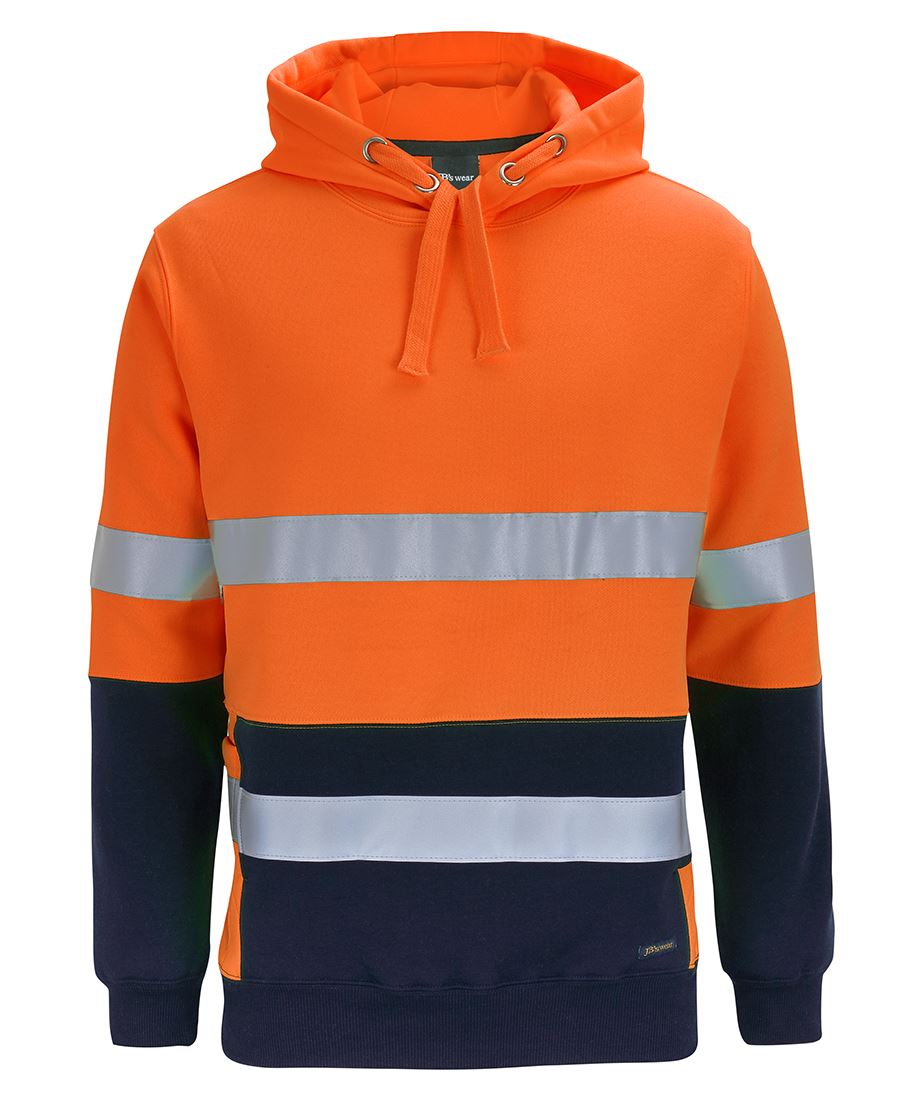 6DPJ - JB's Hi Vis D+N 330G PULL OVER HOODIE - UNBRANDED