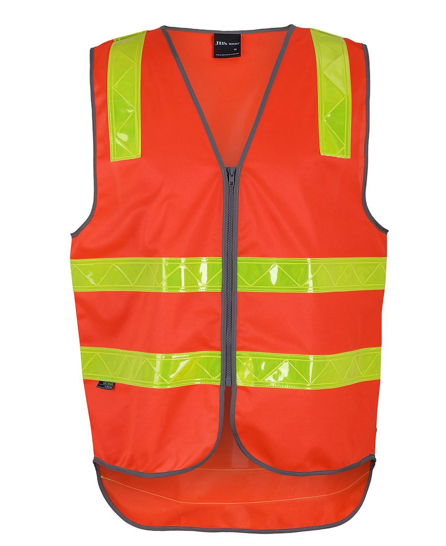6DVRV - JB's VIC ROAD (D+N) ZIP SAFETY VEST - UNBRANDED