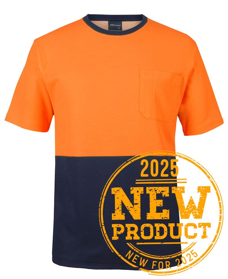 6HCBT - JB's Hi Vis COTTON BACK TEE - UNBRANDED
