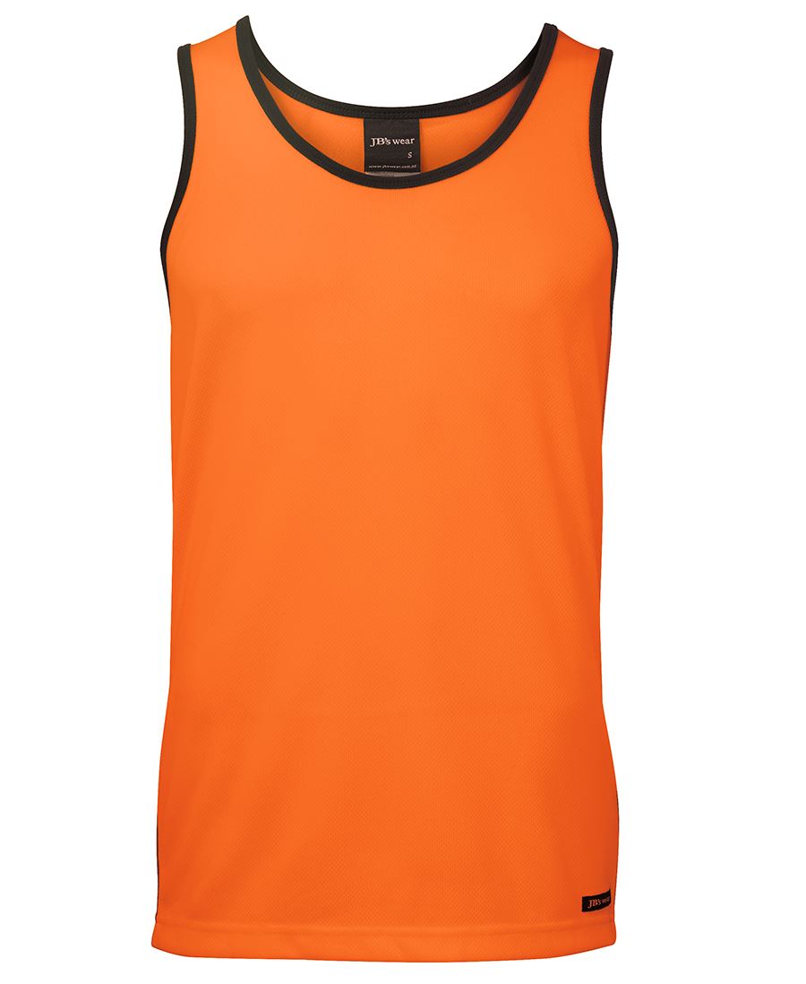 6HCS4 - JB's Hi Vis 4602.1 CONTRAST SINGLET - UNBRANDED