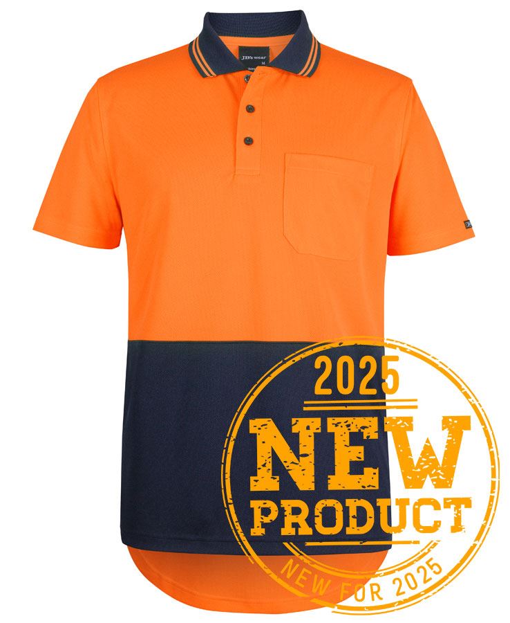6HDS - JB's Hi Vis S/S DROP TAIL POLO - UNBRANDED