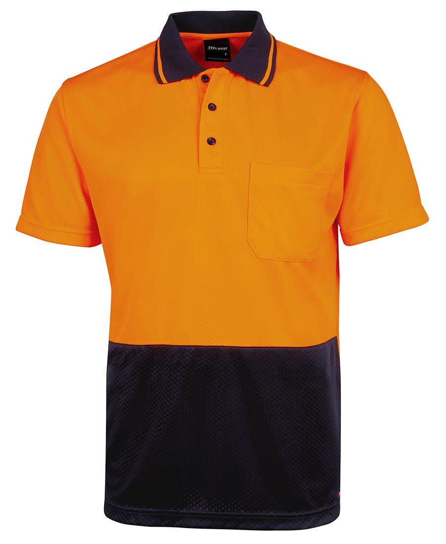 6HJNC - JB's Hi Vis 4602.1 JACQUARD NON CUFF POLO - UNBRANDED
