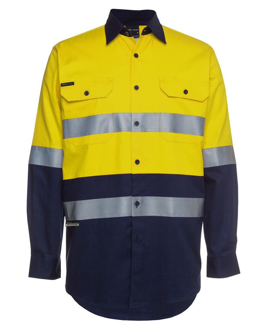 6HLS - JB's Hi Vis (D+N) L/S 190G SHIRT - UNBRANDED