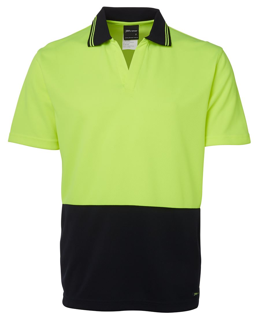 6HNB - JB's Hi Vis 4602.1 S/S NON BUTTON POLO - UNBRANDED