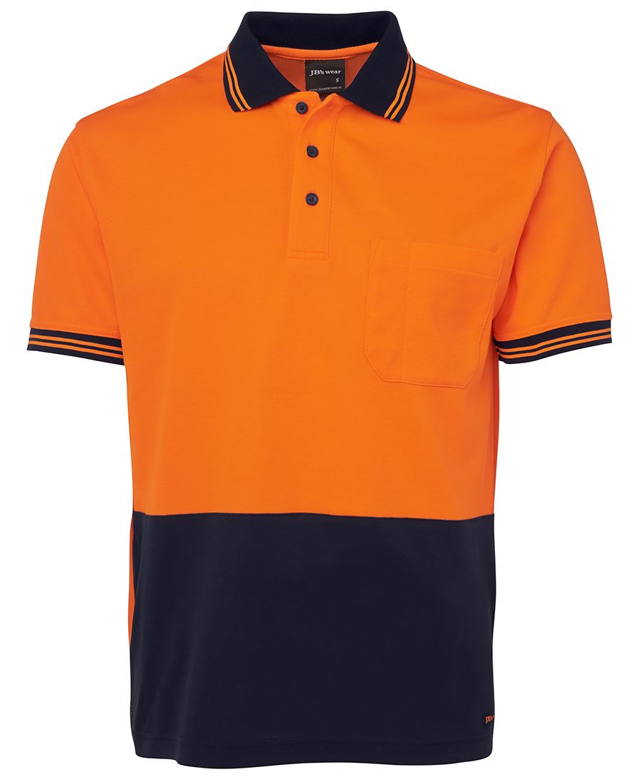 6HPS - JB's Hi Vis S/S COTTON BACK POLO - UNBRANDED
