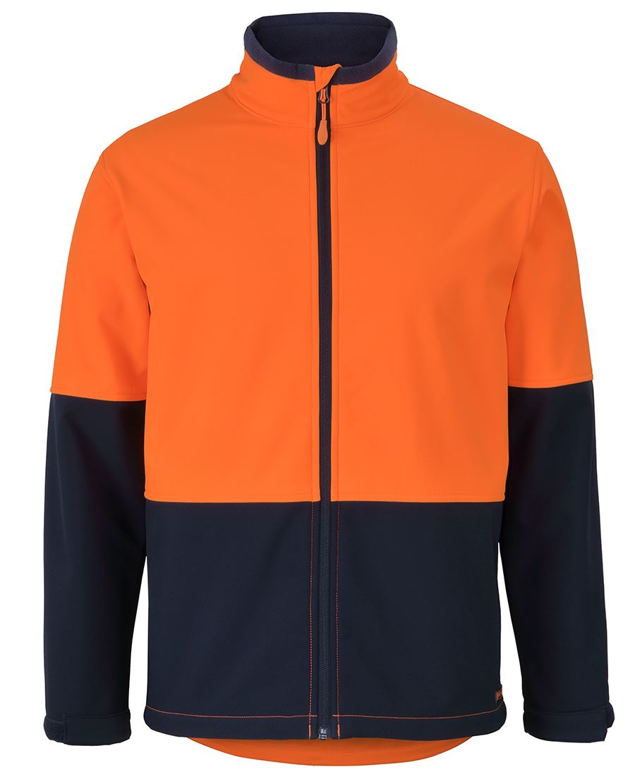 6HRJ - JB's Hi Vis THREE LAYER SOFTSHELL JACKET - UNBRANDED