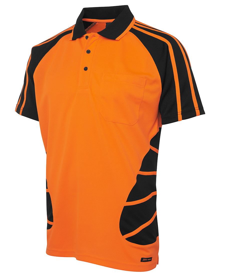 6HSP - JB's Hi Vis S/S Spider Polo - UNBRANDED