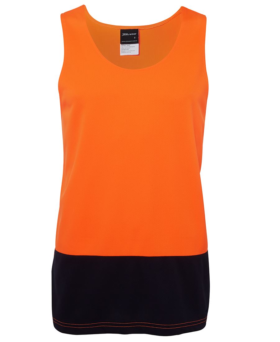 6HTS - JB's Hi Vis TRAD SINGLET - UNBRANDED