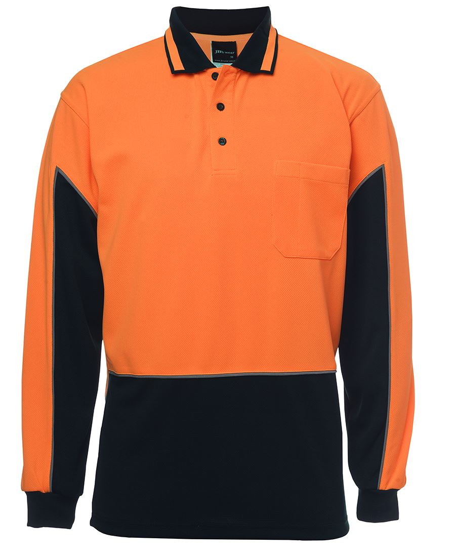 6HVGL - JB's Hi Vis 4602.1 L/S GAP POLO - UNBRANDED