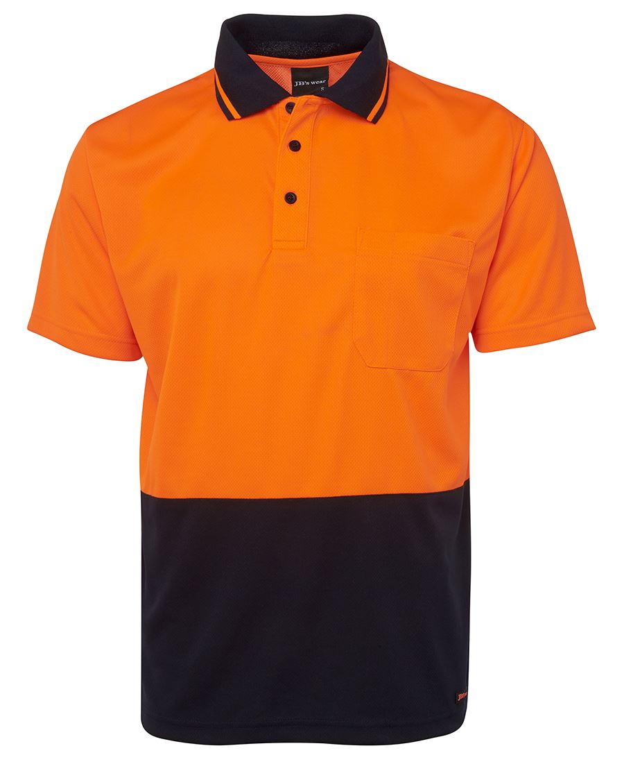 6HVNC - JB's Hi Vis 4602.1 NON CUFF TRAD POLO - UNBRANDED