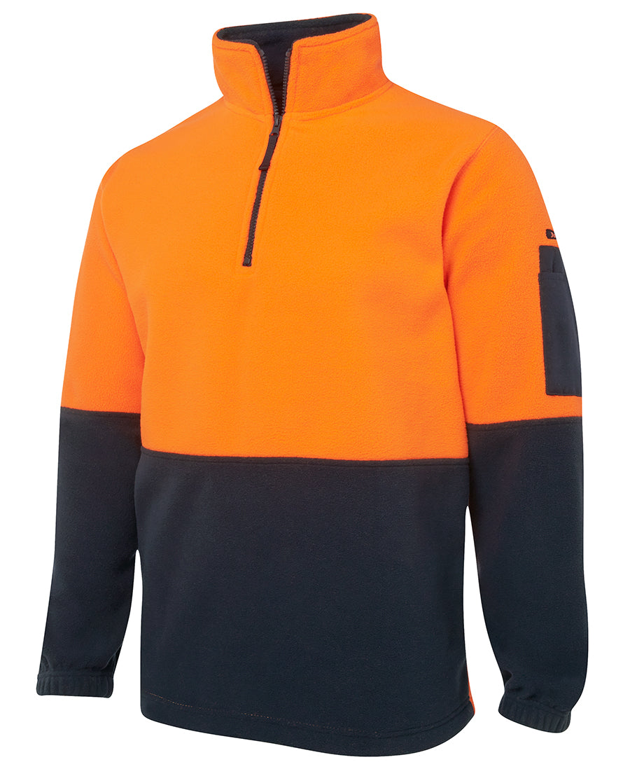 6HVPF - JB's Hi Vis 1/2 Zip Polarfleece - UNBRANDED