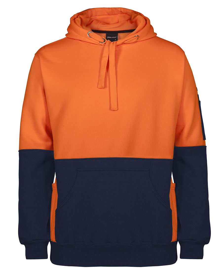 6HVPJ - JB's Hi Vis 330G PULL OVER HOODIE - UNBRANDED