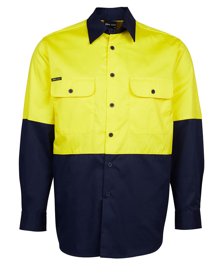 6HWSL - JB's Hi Vis L/S 150G SHIRT - UNBRANDED