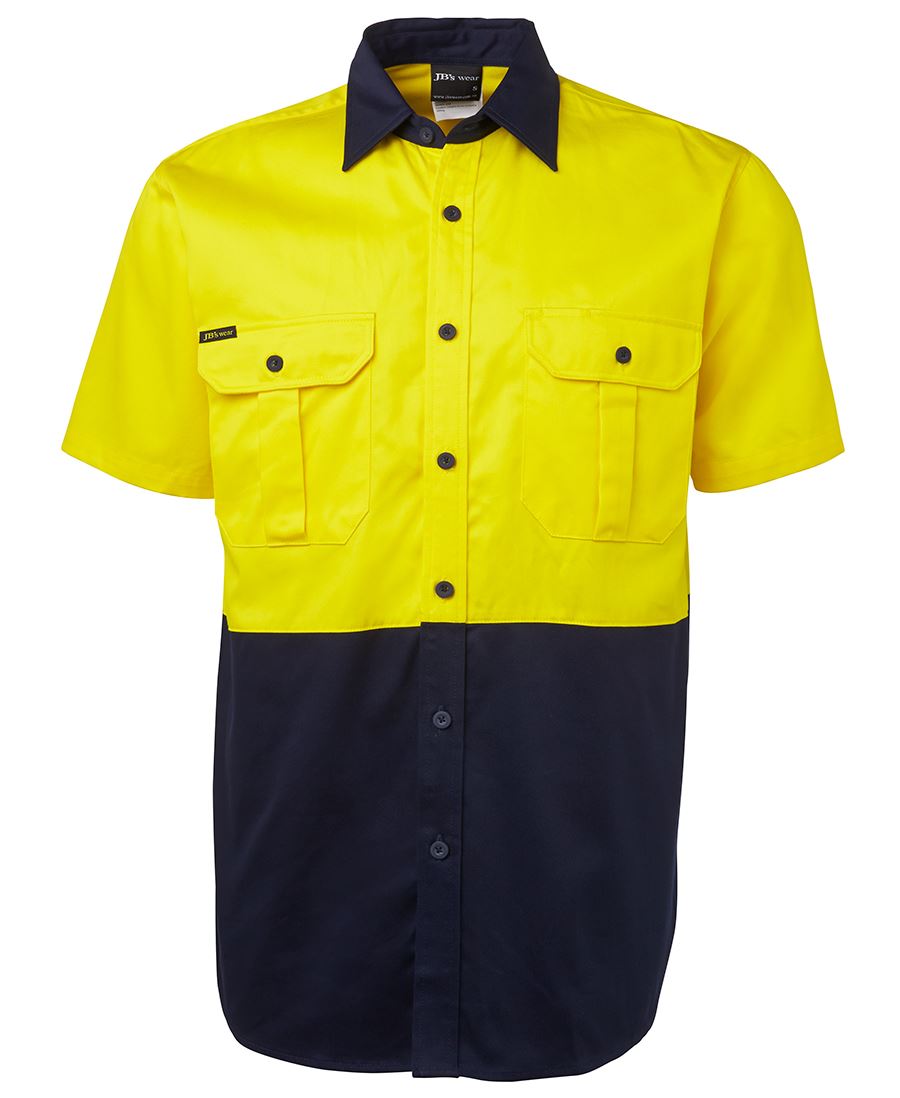 6HWS - JB's Hi Vis S/S 190G SHIRT - UNBRANDED