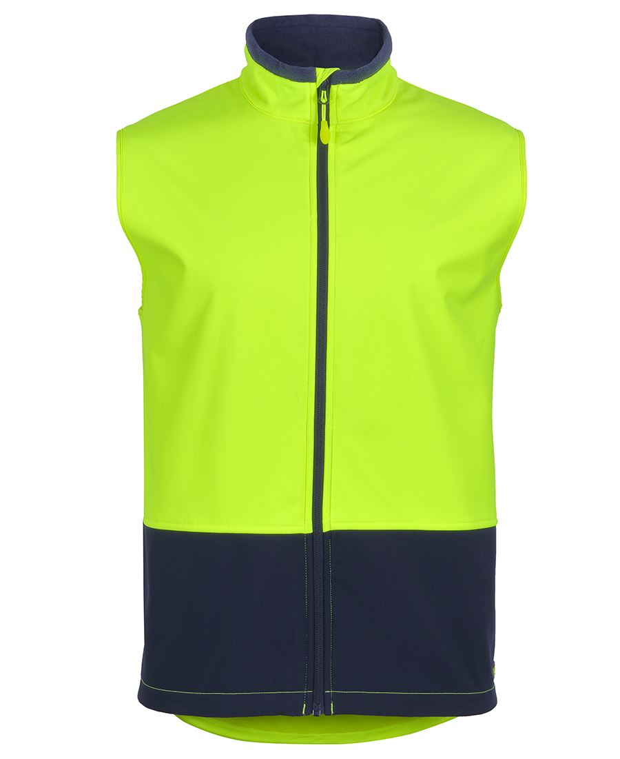 6HWV - JB's Hi Vis THREE LAYER SOFTSHELL VEST - UNBRANDED