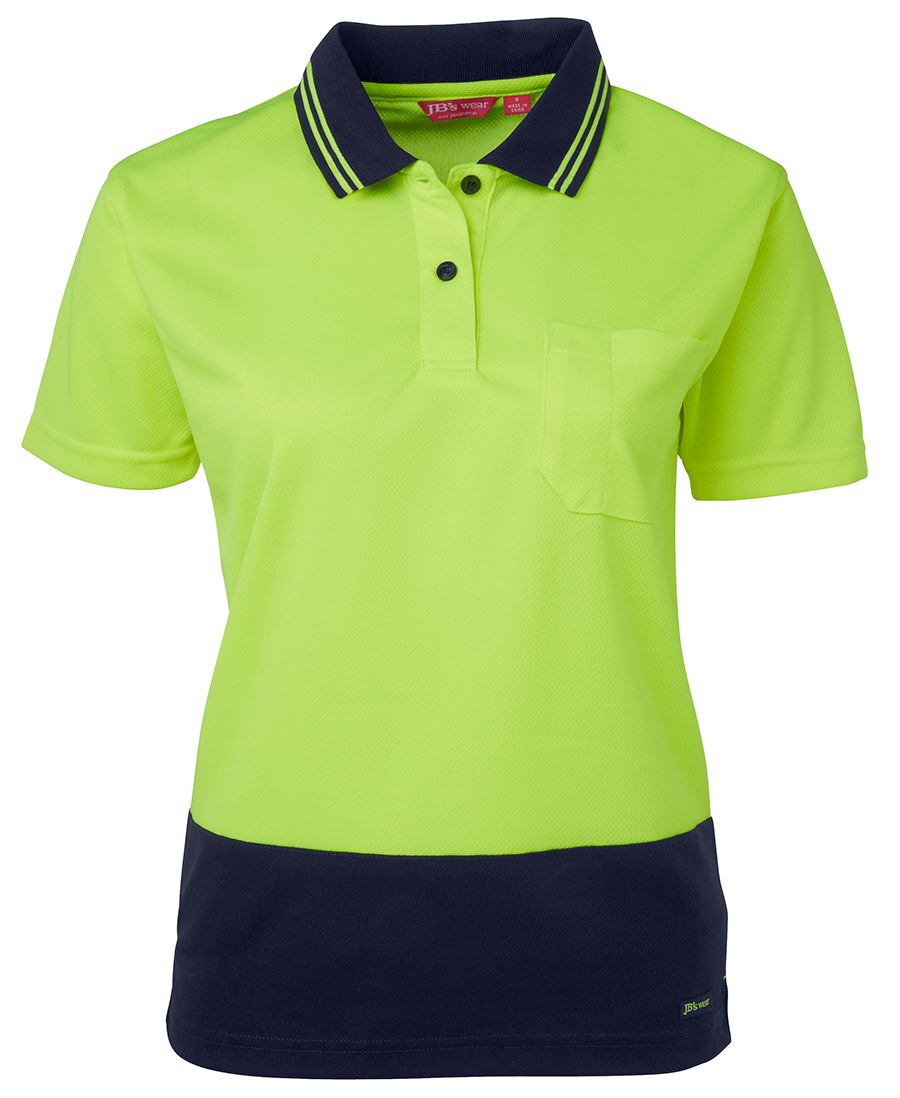 6LHCP - JB's Ladies Hi Vis S/S Comfort Polo - UNBRANDED