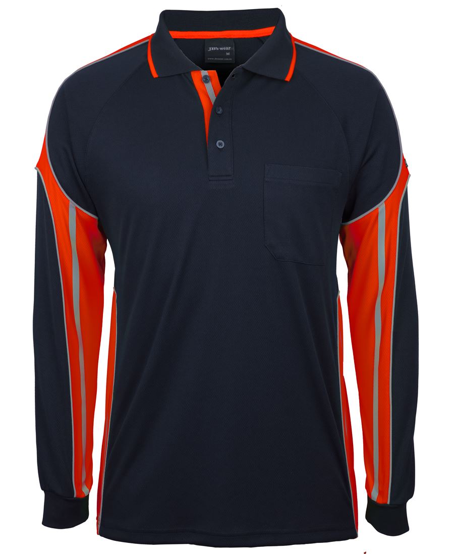 6SPPL - JB's L/S STREET PANEL POLO - UNBRANDED