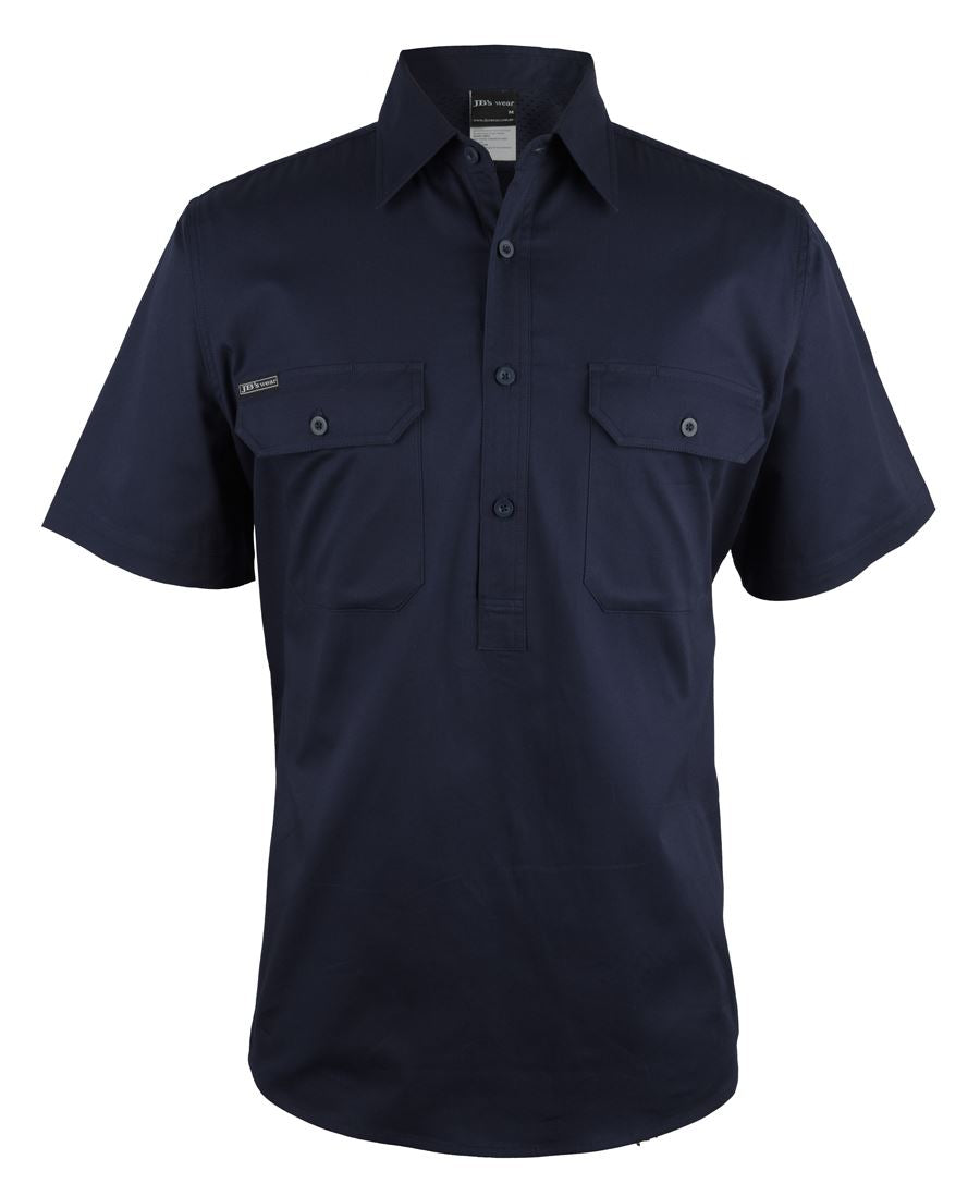 6WKCF - JB's CLOSE FRONT S/S 150G WORK SHIRT - UNBRANDED