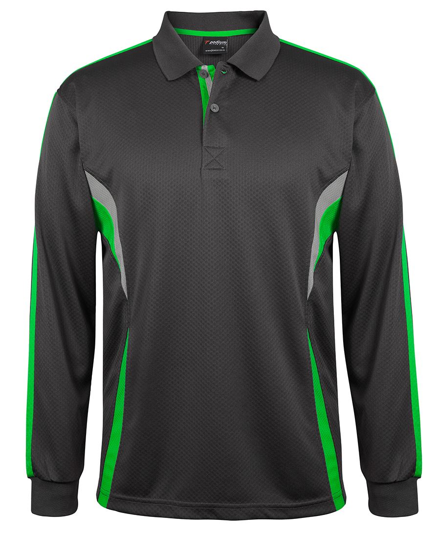 7CLP - PODIUM L/S COOL POLO - UNBRANDED