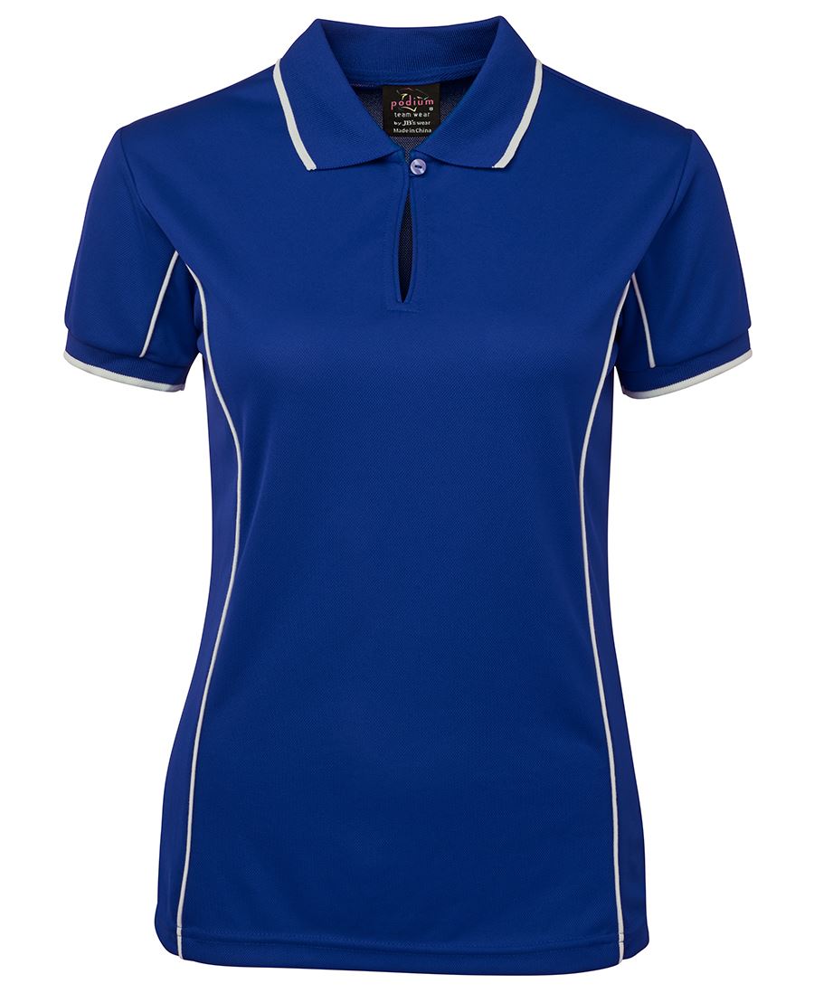 7LPI - PODIUM LADIES PIPING POLO - UNBRANDED
