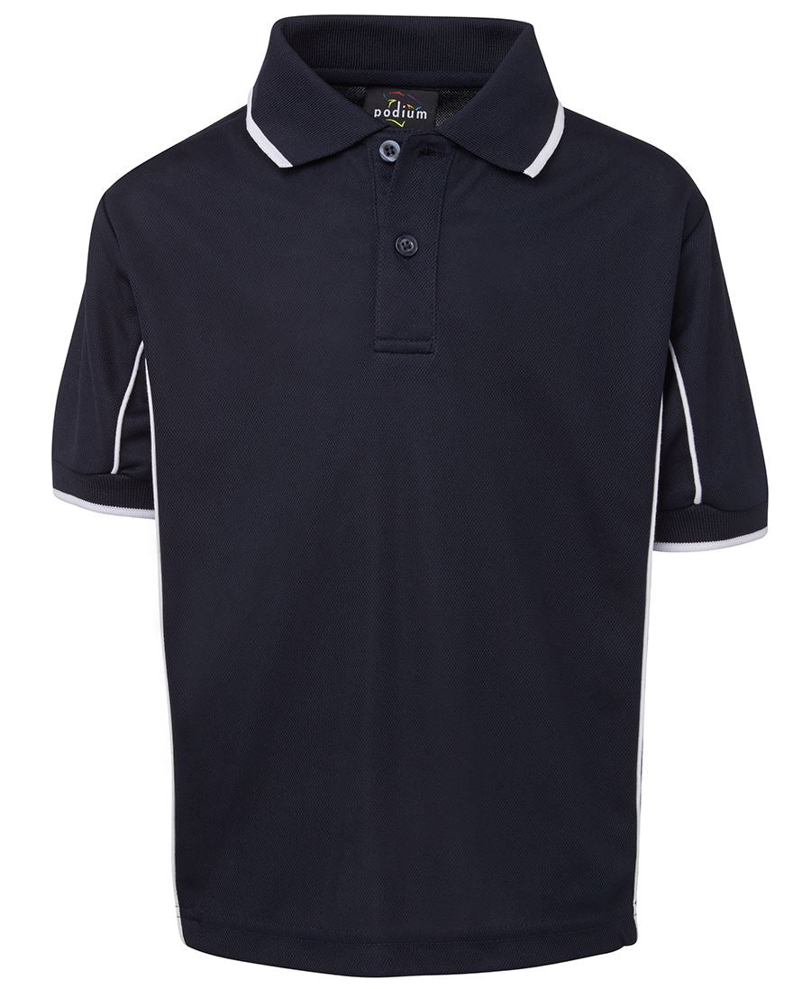 7PIPS - PODIUM KIDS S/S PIPING POLO - UNBRANDED