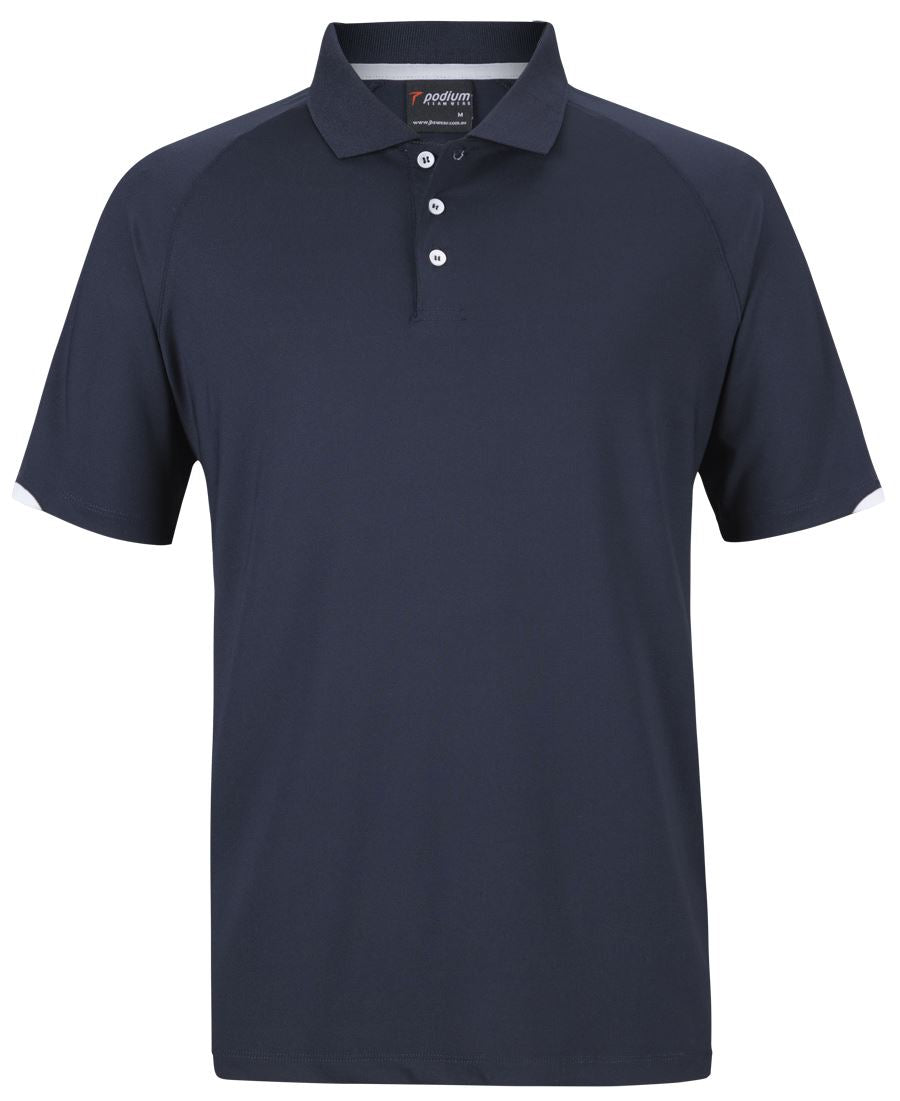 7STC - PODIUM CONTRAST STRETCH POLO - UNBRANDED