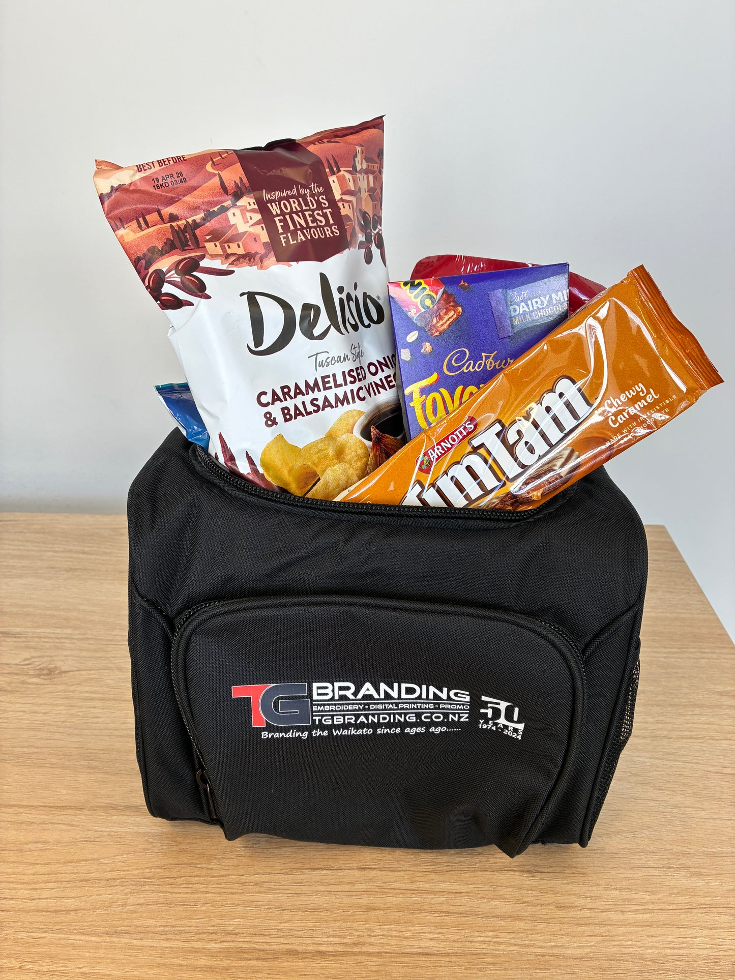 CHRISTMAS COOLER - B108 STARTER - BRANDED WITH YOUR LOGO AND FILLED WITH GOODIES