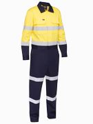 BC6066T - Taped Hi Vis Coverall with Waist Zip Opening - UNBRANDED