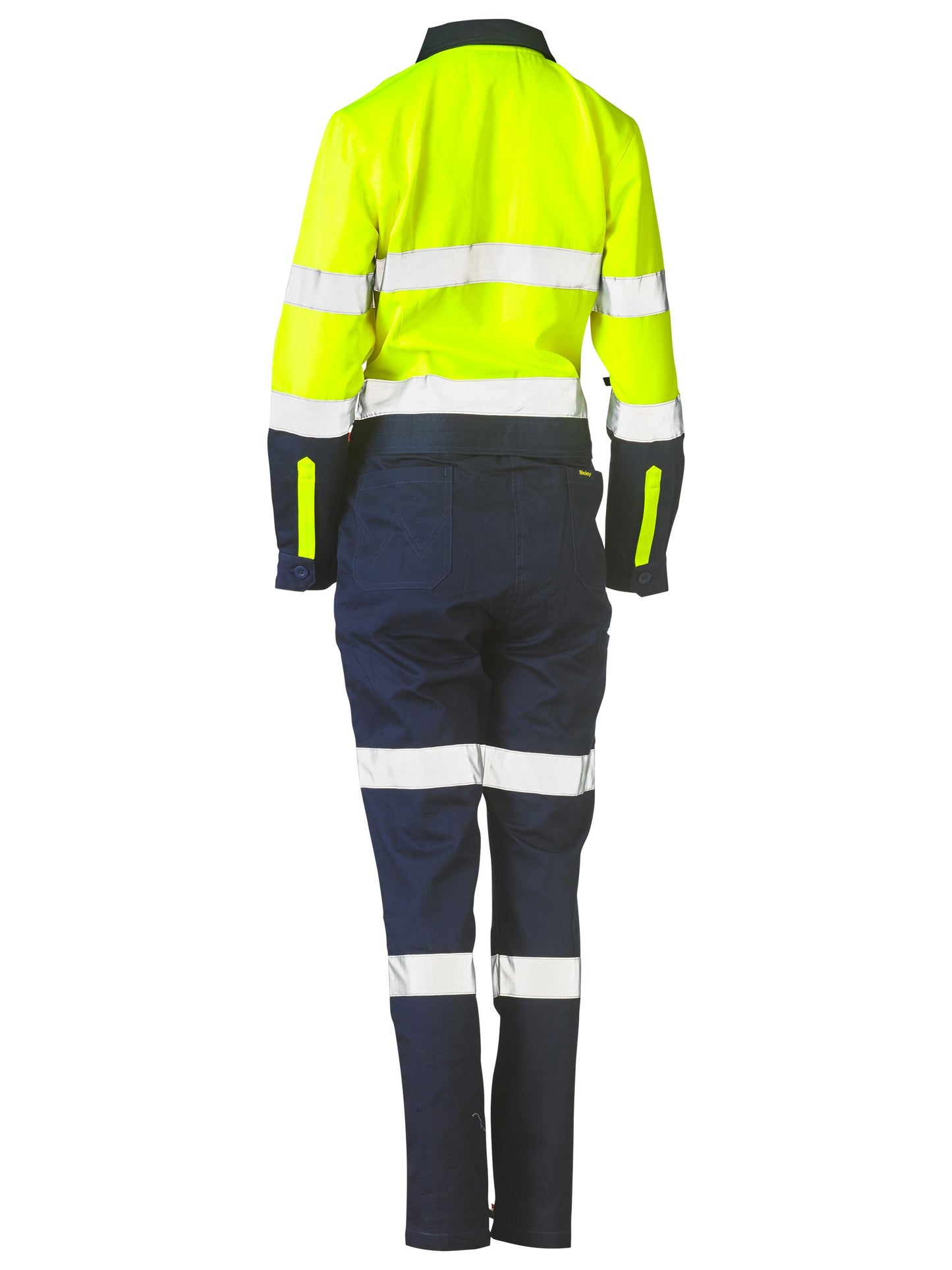 BCL6066T - Women's Taped Hi Vis Cotton Drill Coverall - UNBRANDED