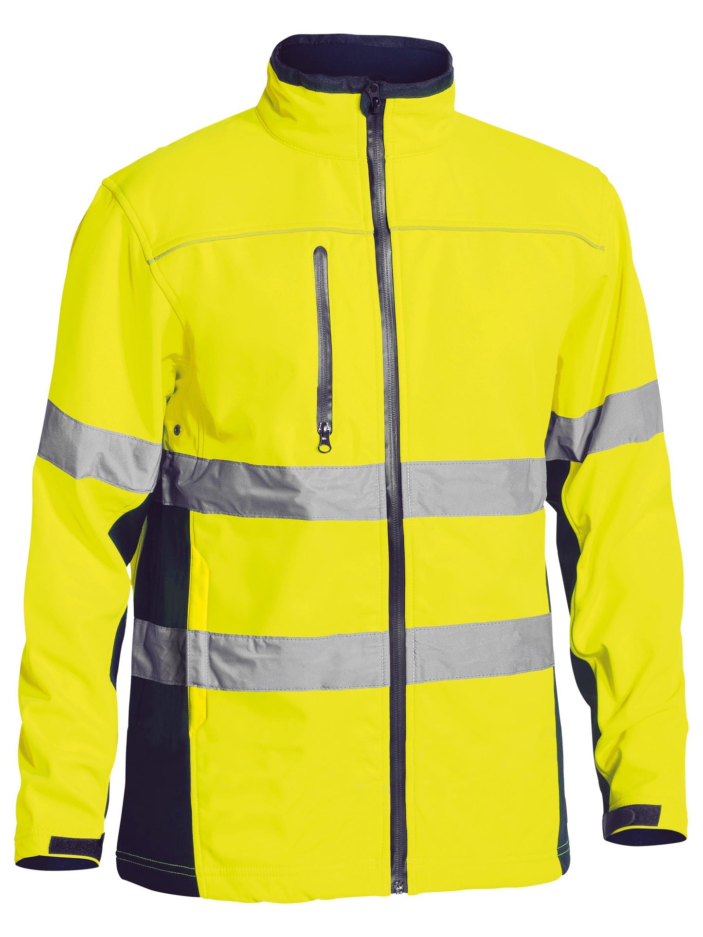 BJ6059T - Taped Hi Vis Soft Shell Jacket - UNBRANDED