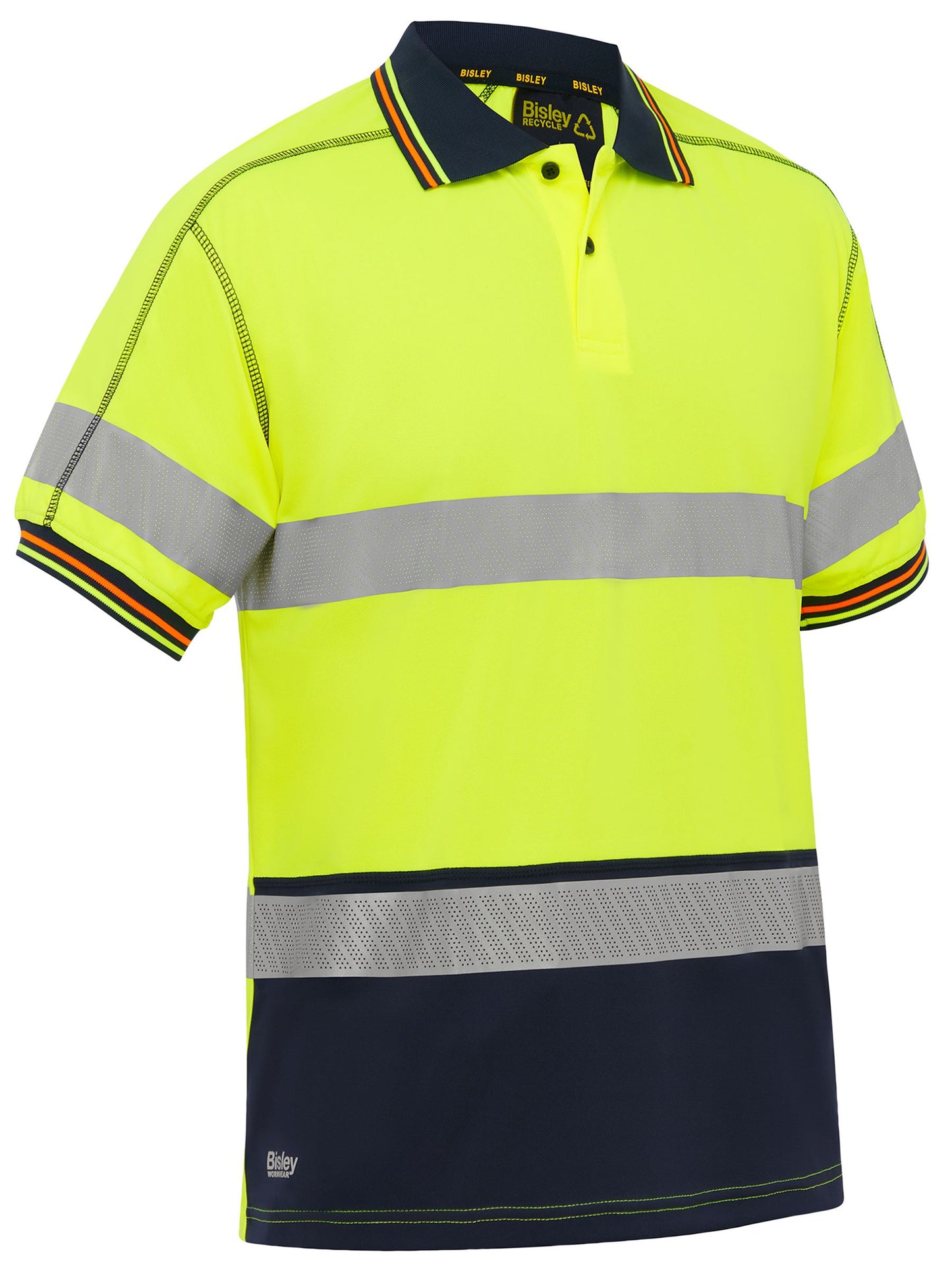 BK1219T - Taped Hi Vis Polyester Mesh Polo - UNBRANDED