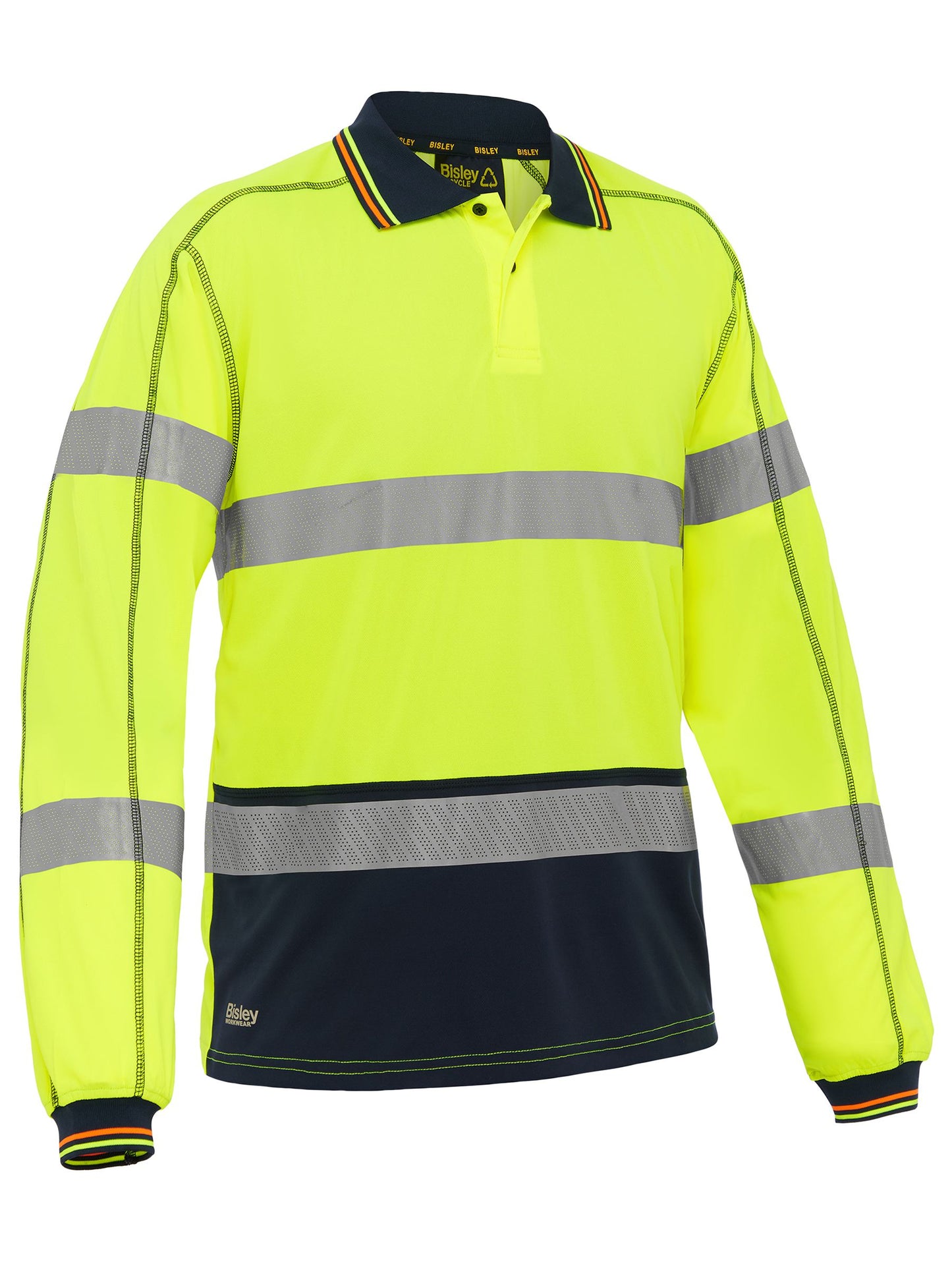 BK6219T - Taped Hi Vis Polyester Mesh Polo - UNBRANDED