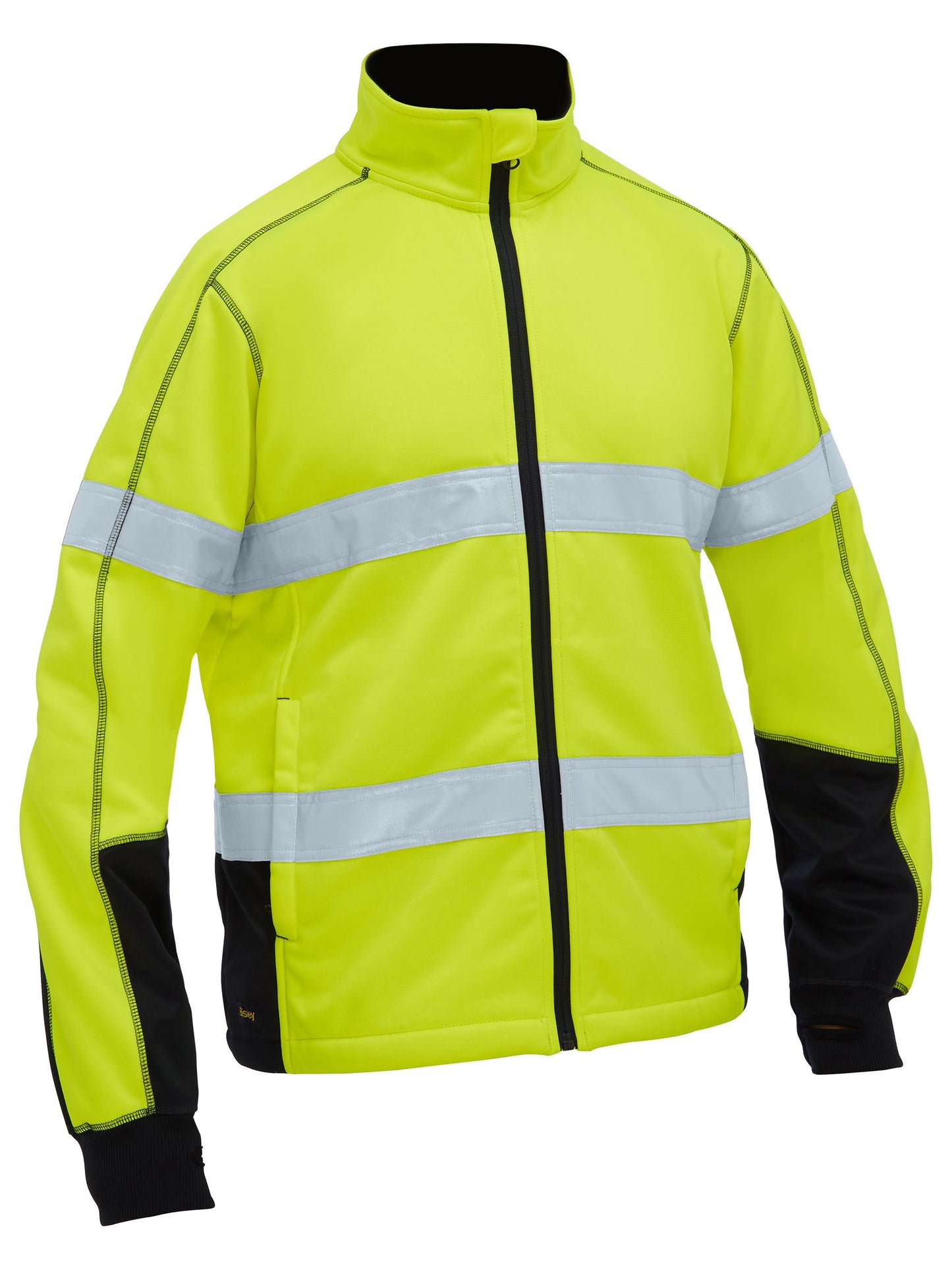 BK6611T - Men's Taped Hi Vis Zip Front Fleece - UNBRANDED