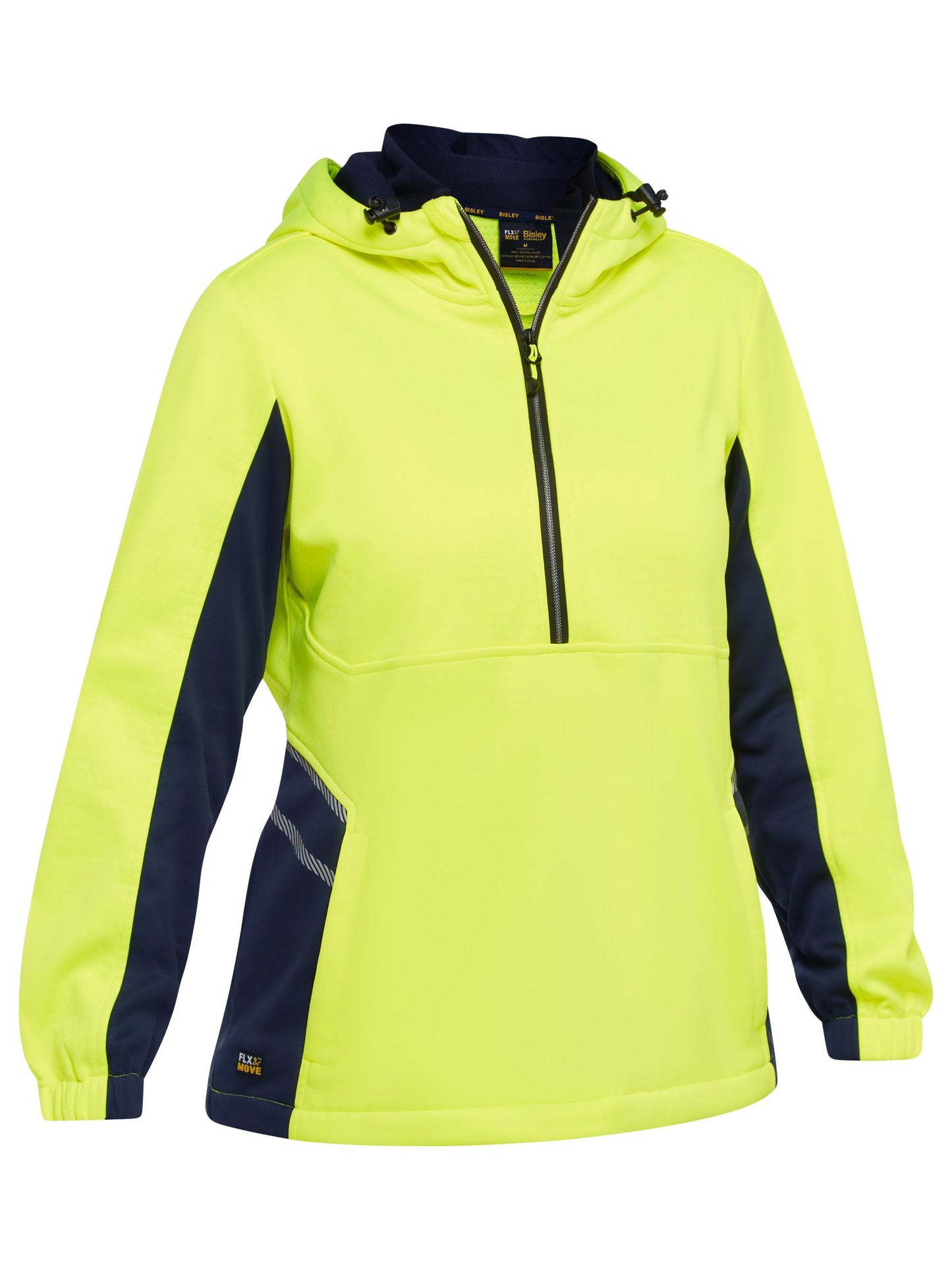 BKL6571 - Women's Hi Vis Liquid Repellent Fleece Hoodie - UNBRANDED
