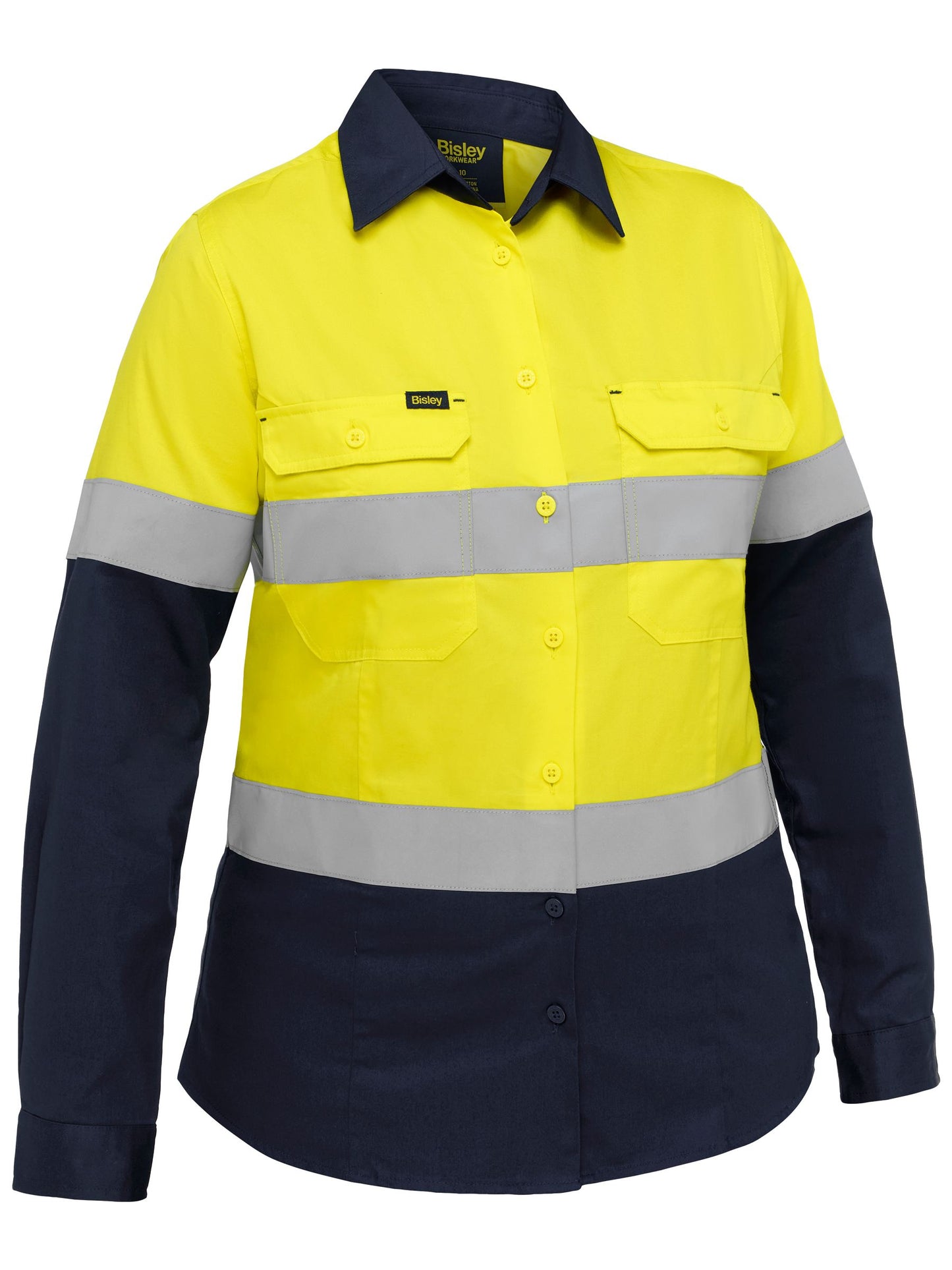 BL6390T - Industrial Women's Taped Hi Vis Cool Lightweight Vented Shirt - UNBRANDED