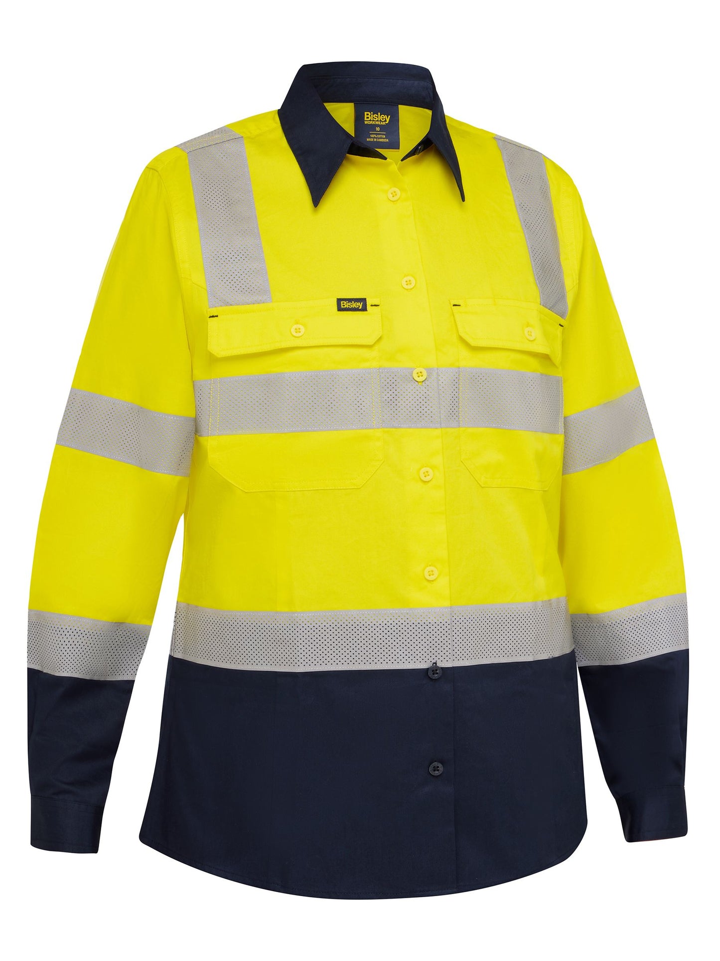 BL6396T - Women's Taped Biomotion Hi Vis Cool Lightweight Vented Shirt - UNBRANDED