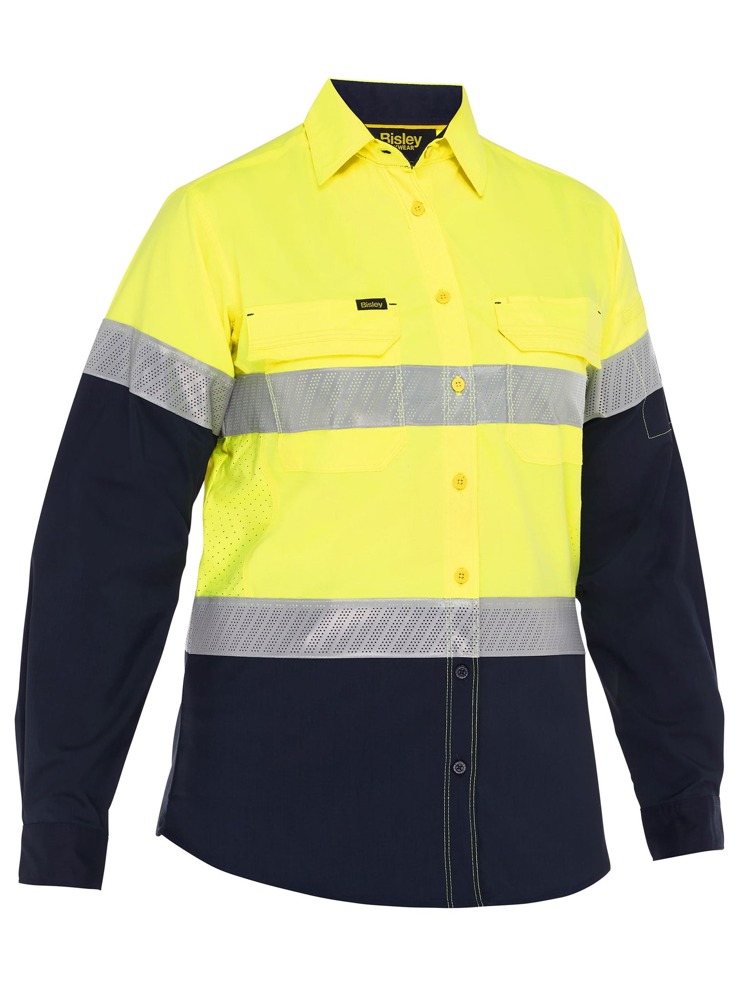 BL6491T - Women's X Airflow™ Hi Vis Taped Stretch Ripstop Shirt - UNBRANDED